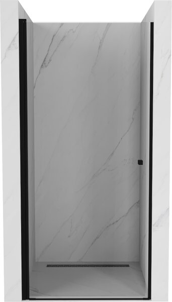 Mexen Pretoria drzwi prysznicowe uchylne 70 cm, transparent, czarne - 852-070-000-70-00