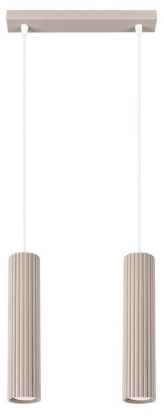 Podwójna lampa wisząca taupe S6-L02
