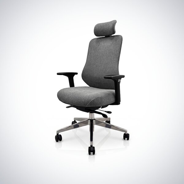 Ergonomiczny fotel biurowy ciemnoszary AXIS