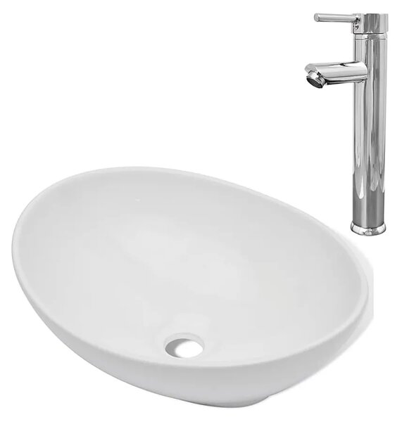 Komplet umywalki nablatowej z baterią F8-T14