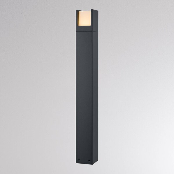 Molto Luce Słupek ogrodowy LED FYNN-U, wysokość 85 cm, kolor antracytowy, CCT IP65, FYNN-U, czarny, aluminium, nowoczesny