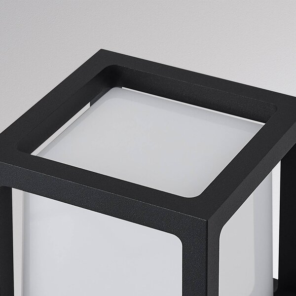 Molto Luce Kinkiet zewnętrzny FYNN-X, czarny, aluminium, nowoczesny