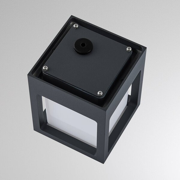 Molto Luce Kinkiet zewnętrzny FYNN-X, czarny, aluminium, nowoczesny