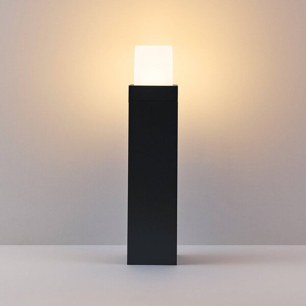 Molto Luce Słupek ogrodowy LED FYNN-O, wysokość 45 cm, kolor antracytowy, CCT, stopień FYNN-O, czarny, aluminium, nowoczesny