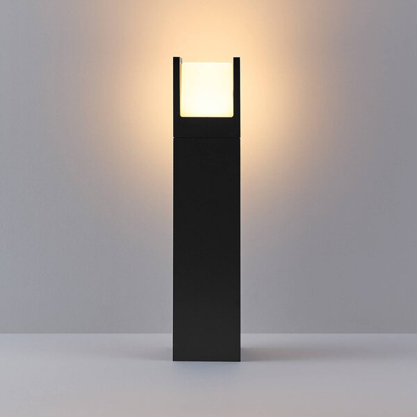 Molto Luce Słupek ogrodowy LED FYNN-U, wysokość 45 cm, kolor antracytowy, CCT, stopień FYNN-U, czarny, aluminium, nowoczesny
