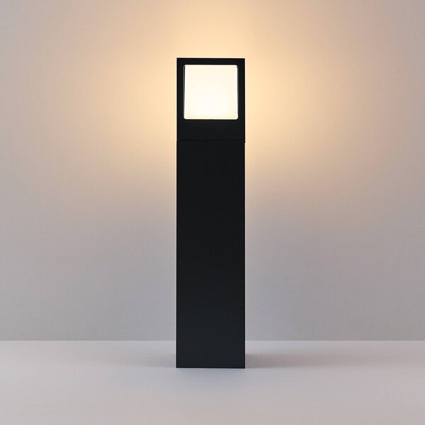 Molto Luce Słupek ogrodowy LED FYNN-X, wysokość 45 cm, kolor antracytowy, CCT, stopień FYNN-X, czarny, aluminium, nowoczesny