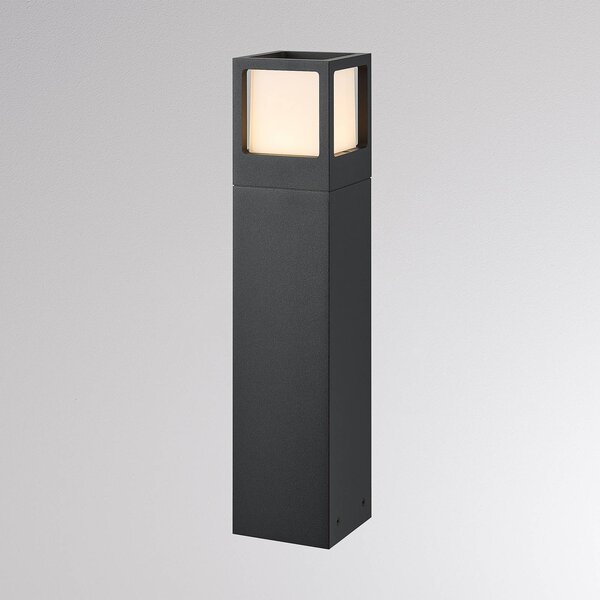 Molto Luce Słupek ogrodowy LED FYNN-X, wysokość 45 cm, kolor antracytowy, CCT, stopień FYNN-X, czarny, aluminium, nowoczesny