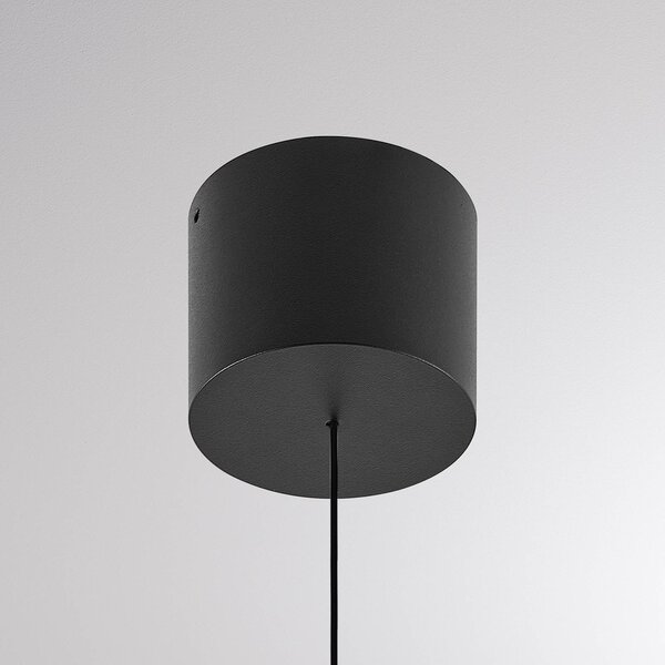 Molto Luce Lampa wisząca MAG MINI, możliwość ściemniania, czarny, salon / jadalnia, aluminium, nowoczesny