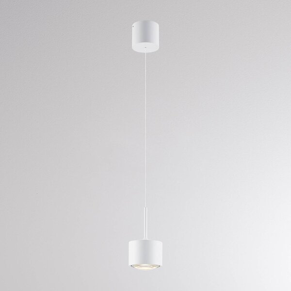 Molto Luce Lampa wisząca MAG MINI, możliwość ściemniania, biały / opal, salon / jadalnia, aluminium, nowoczesny