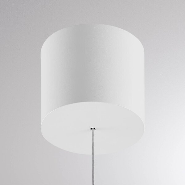 Molto Luce Lampa wisząca MAG MINI, możliwość ściemniania, biały / opal, salon / jadalnia, aluminium, nowoczesny