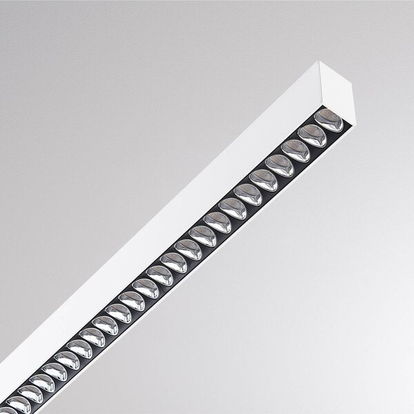 Molto Luce Żyrandol LED PERFORA PROLINE M, biały, 106 cm, DALI (światło skierowane w możliwość ściemniania, biały / opal, salon / jadalnia, aluminium, nowoczesny