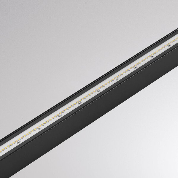Molto Luce Żyrandol LED PERFORA PROLINE M, czarna, 106 cm, DALI, światło skierowane w możliwość ściemniania, czarny, salon / jadalnia, aluminium, nowoczesny