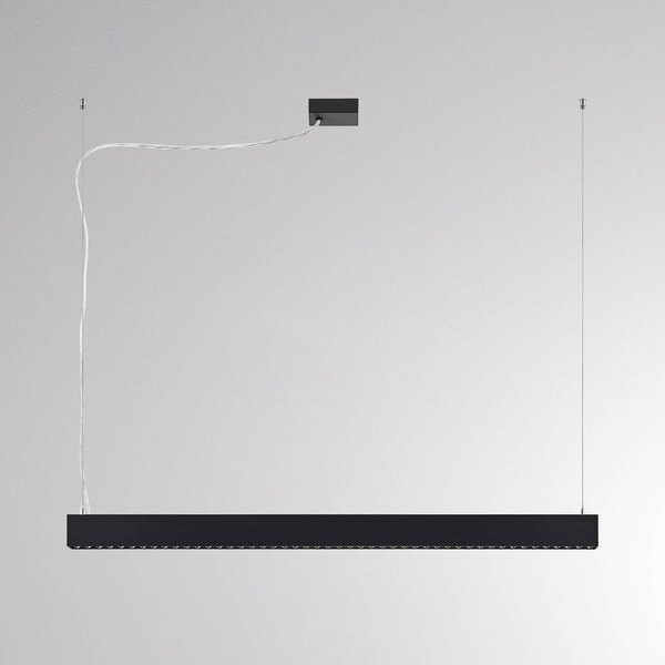 Molto Luce Żyrandol LED PERFORA PROLINE M, czarna, 106 cm, DALI, światło skierowane w możliwość ściemniania, czarny, salon / jadalnia, aluminium, nowoczesny
