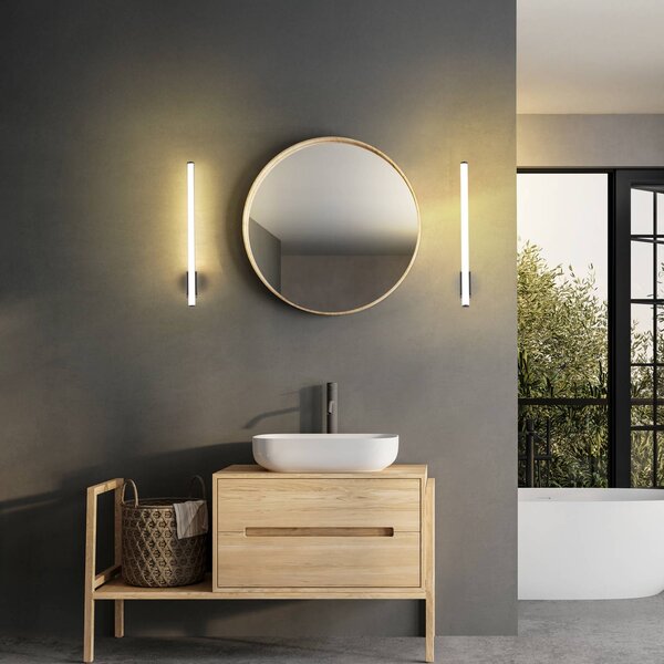 Molto Luce Kinkiet VINA UP M, czarny, łazienka, aluminium, nowoczesny