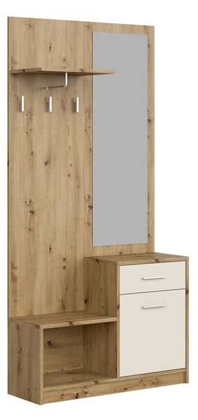 Komplet mebli do przedpokoju z lustrem | Umeblowana.com