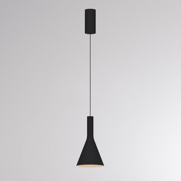 Molto Luce Lampa wisząca LORA I, możliwość ściemniania, czarny, salon / jadalnia, metal, nowoczesny