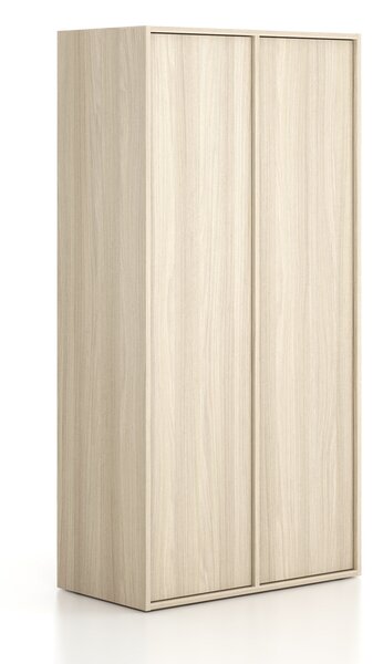 Szafka biurowa FRAME, 2x drzwi, 872 x 450 x 1735 mm, PUSH-lock, dąb naturalny