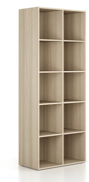 Regał FRAME, wysoki, 2 kolumny, 2162 x 872 x 450 mm, dąb naturalny