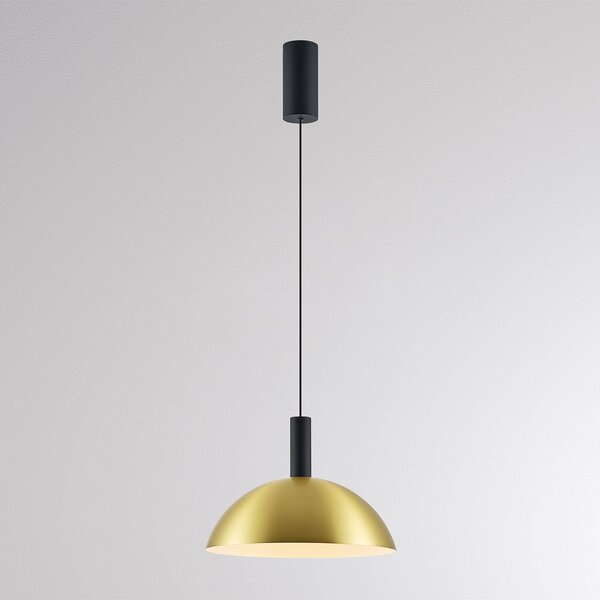 Molto Luce Lampa wisząca LORA II, możliwość ściemniania, mosiężny / złoty, salon / jadalnia, metal, nowoczesny