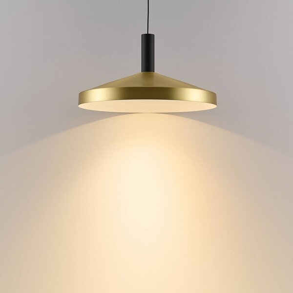 Molto Luce Lampa wisząca LORA III, możliwość ściemniania, mosiężny / złoty, salon / jadalnia, metal, nowoczesny