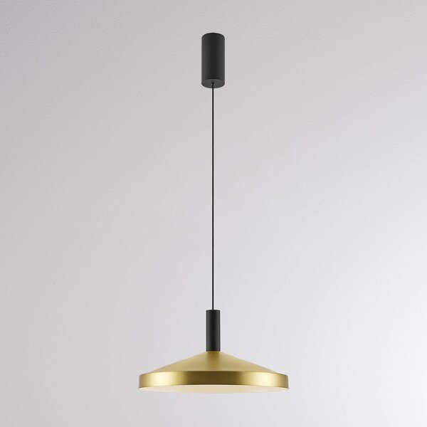 Molto Luce Lampa wisząca LORA III, możliwość ściemniania, mosiężny / złoty, salon / jadalnia, metal, nowoczesny
