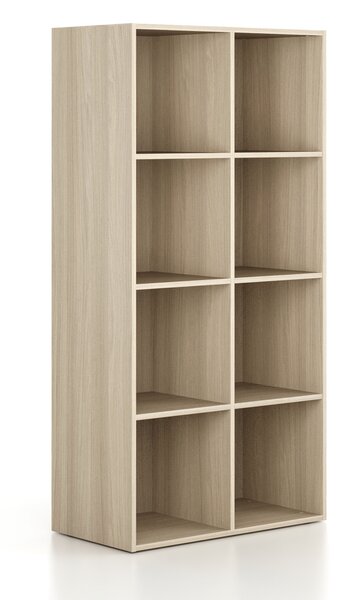 Regał FRAME, dolny, 2 kolumny, 1735 x 872 x 450 mm, dąb naturalny