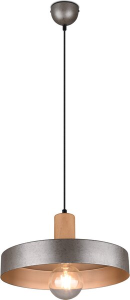 Lampa wisząca GAYA w stylu vintage, kolor niklu