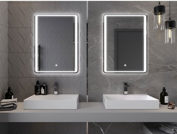 Mexen Zusa lustro łazienkowe podświetlane 60 x 80 cm, LED 6000K, antypara - 9808-060-080-611-00