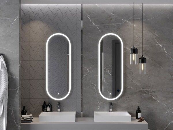 Mexen Bono lustro łazienkowe podświetlane 45 x 120 cm, LED 6000K, antypara - 9816-045-120-611-00