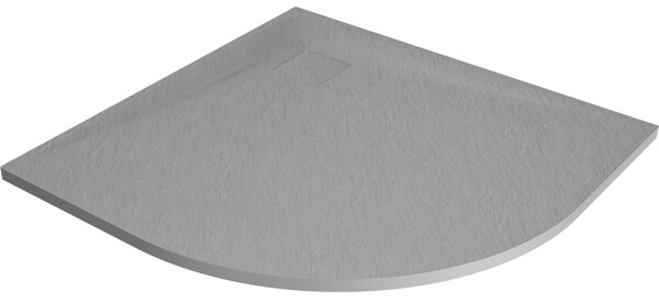 Mexen Bert brodzik półokrągły SMC 80 x 80 cm, szary - 4KR618080