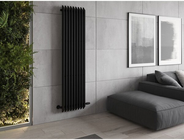 Mexen Aurora grzejnik dekoracyjny 1800 x 450 mm, 1347 W, czarny - W212-1800-450-00-70