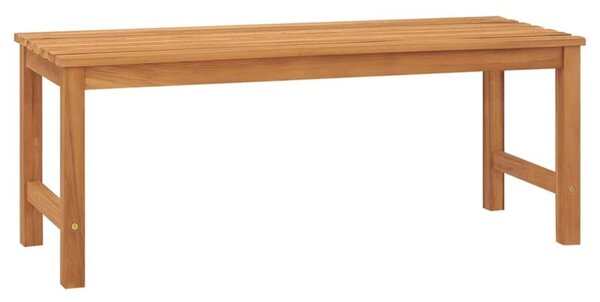 Ławka ogrodowa, 114 cm, lite drewno tekowe