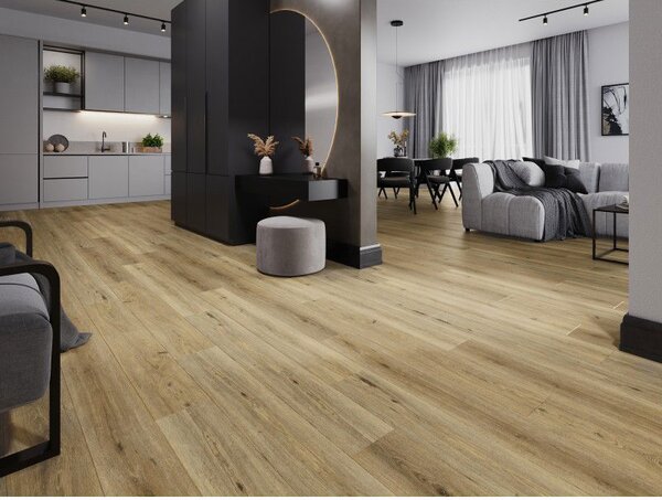 Mexen Sanford panele winylowe 1240 x 182 mm SPC 6,5 mm, podkład IXPE 1,5 mm, 4 V-Fuga, Dąb - F1059-1240-182-505-4V1-01