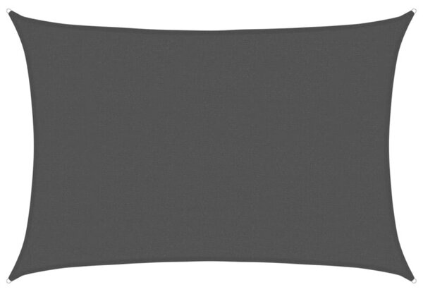 Żagiel przeciwsłoneczny, 160 g/m², czarny, 2,5x3,5 m, hdpe