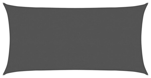 Żagiel przeciwsłoneczny, 160 g/m², czarny, 3x6 m, hdpe