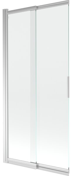 Mexen Fox parawan nawannowy 2-skrzydłowy przesuwny 85 x 150 cm, transparent, chrom - 891-085-002-01-00