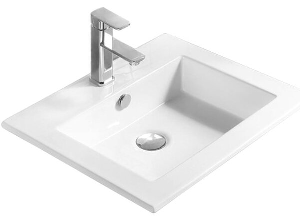 Mexen Salma umywalka wpuszczana w blat 54 x 47 cm, biała - 25395400