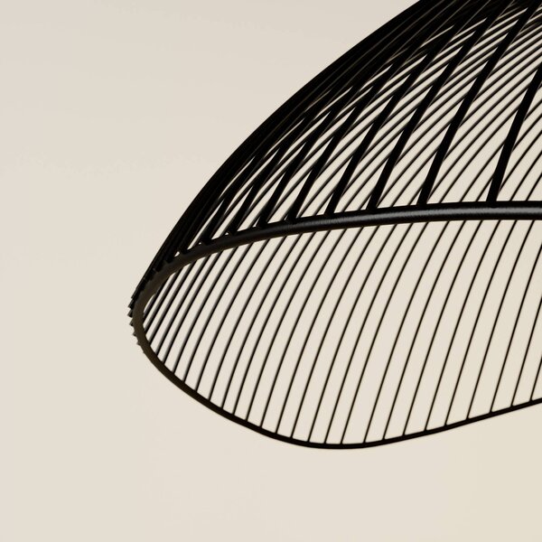 Lampa wisząca Fabronia Lindby, możliwość ściemniania, czarny, salon / jadalnia, metal, nowoczesny