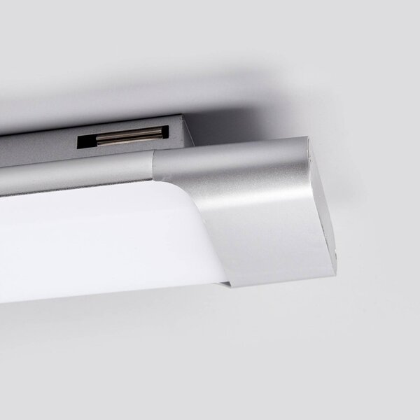 Lampa sufitowa LED Vinca Arcchio, aluminiowy / szary / cynkowy, biuro, tworzywo sztuczne, nowoczesny
