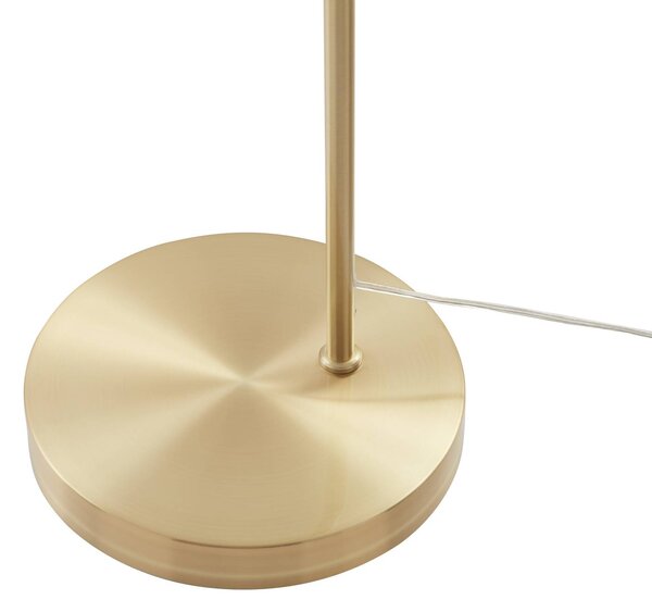 Lampa łukowa - lampa stojąca Lennart Lindby, mosiężny / złoty, salon / jadalnia, metal, nowoczesny
