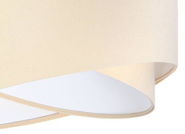 Lampa wisząca Vivien Maco Design, możliwość ściemniania, kremowy / amber, salon / jadalnia, tkanina / materiał / jedwab, nowoczesny