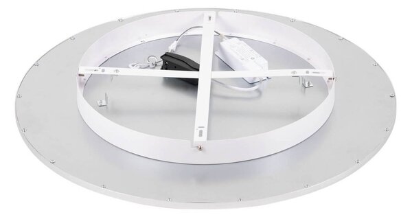 Lampa sufitowa LED Narima Lindby, aluminiowy / szary / cynkowy, kuchnia, tworzywo sztuczne, nowoczesny