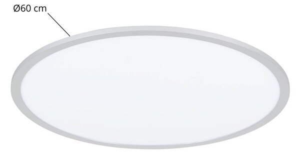 Lampa sufitowa LED Narima Lindby, aluminiowy / szary / cynkowy, kuchnia, tworzywo sztuczne, nowoczesny
