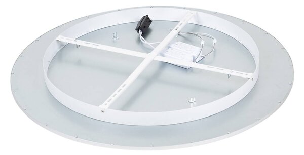 Lampa sufitowa LED Narima Lindby, aluminiowy / szary / cynkowy, kuchnia, tworzywo sztuczne, nowoczesny
