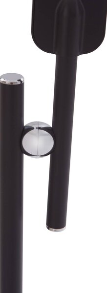 Lampa biurkowa LED Valtorin Lindby, możliwość ściemniania, czarny, biuro, tworzywo sztuczne, nowoczesny