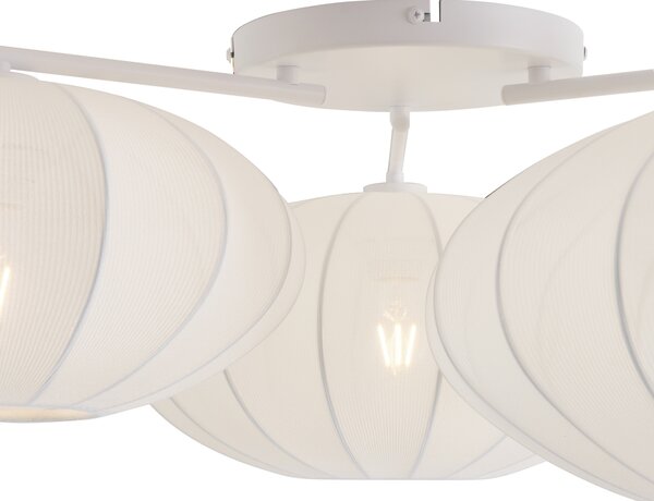 Lampa sufitowa Japandi biała 3-punktowa - Multi Bida