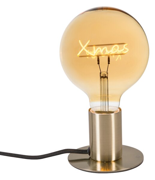 Złota lampa stołowa bożonarodzeniowa z LED - Facil