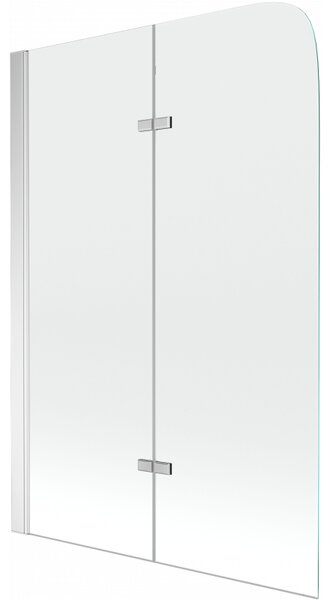 Mexen Felix parawan nawannowy 2-skrzydłowy 80 x 140 cm, transparent, chrom - 890-080-002-01-00