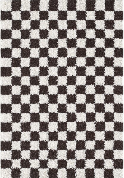 Brązowy/kremowy dywan 80x150 cm Grida – ESTE