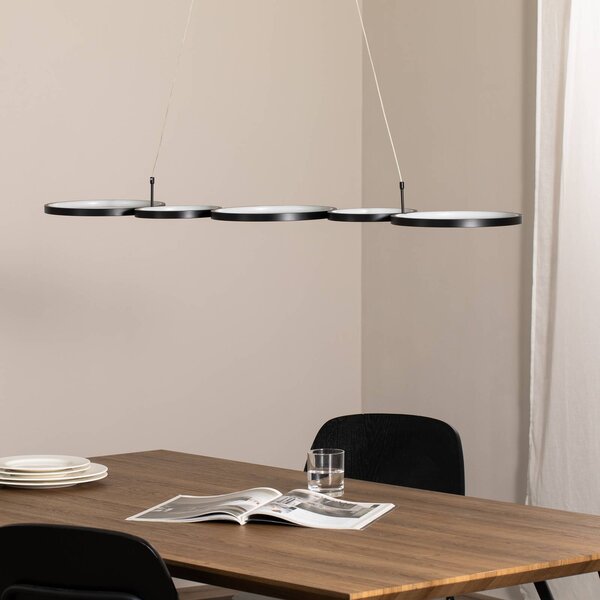 Lampa wisząca Olympia Milagro Lighting, czarny, salon / jadalnia, metal, nowoczesny